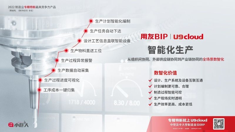賦能“中國(guó)智造”，用友U9 cloud智能工廠建設(shè)